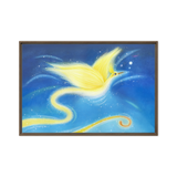 Bird of the Soul #12 - Energy Art by Jisu Han - Framed Canvas Print