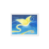 Bird of the Soul #12 - Energy Art by Jisu Han - Framed Canvas Print