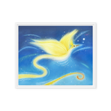 Bird of the Soul #12 - Energy Art by Jisu Han - Framed Canvas Print