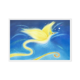Bird of the Soul #12 - Energy Art by Jisu Han - Framed Canvas Print