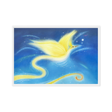 Bird of the Soul #12 - Energy Art by Jisu Han - Framed Canvas Print