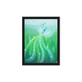 Bird of the Soul #21 - Energy Art by Jisu Han - Framed Canvas Print