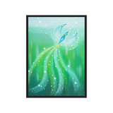 Bird of the Soul #21 - Energy Art by Jisu Han - Framed Canvas Print