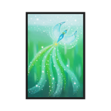 Bird of the Soul #21 - Energy Art by Jisu Han - Framed Canvas Print