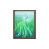 Bird of the Soul #21 - Energy Art by Jisu Han - Framed Canvas Print