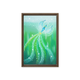 Bird of the Soul #21 - Energy Art by Jisu Han - Framed Canvas Print