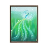 Bird of the Soul #21 - Energy Art by Jisu Han - Framed Canvas Print