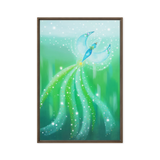 Bird of the Soul #21 - Energy Art by Jisu Han - Framed Canvas Print