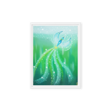 Bird of the Soul #21 - Energy Art by Jisu Han - Framed Canvas Print