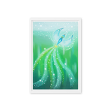 Bird of the Soul #21 - Energy Art by Jisu Han - Framed Canvas Print