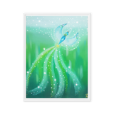 Bird of the Soul #21 - Energy Art by Jisu Han - Framed Canvas Print