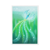 Bird of the Soul #21 - Energy Art by Jisu Han - Framed Canvas Print