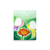 Bird of the Soul-Love - Energy Art by Jisu Han - Unframed Paper Print