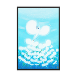 Bird of the Soul  #13-2 - Energy Art by Jisu Han - Framed Paper Print