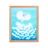 Bird of the Soul  #13-2 - Energy Art by Jisu Han - Framed Paper Print