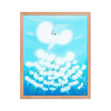 Bird of the Soul  #13-2 - Energy Art by Jisu Han - Framed Paper Print