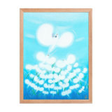 Bird of the Soul  #13-2 - Energy Art by Jisu Han - Framed Paper Print