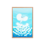 Bird of the Soul  #13-2 - Energy Art by Jisu Han - Framed Paper Print