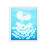 Bird of the Soul  #13-2 - Energy Art by Jisu Han - Framed Paper Print