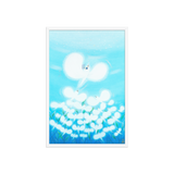 Bird of the Soul  #13-2 - Energy Art by Jisu Han - Framed Paper Print