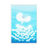 Bird of the Soul  #13-2 - Energy Art by Jisu Han - Framed Paper Print