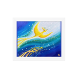 Bird of the Soul  #26-1 - Energy Art by Jisu Han - Framed Paper Print