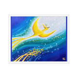 Bird of the Soul  #26-1 - Energy Art by Jisu Han - Framed Paper Print