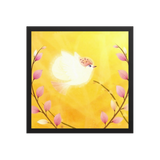 Bird of the Soul  #27 - Energy Art by Jisu Han - Framed Paper Print