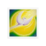 Bird of the Soul  #28 - Energy Art by Jisu Han - Framed Paper Print