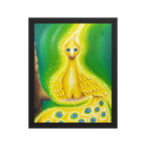 Bird of the Soul  #30 - Energy Art by Jisu Han - Framed Paper Print