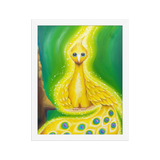 Bird of the Soul  #30 - Energy Art by Jisu Han - Framed Paper Print