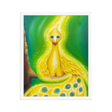 Bird of the Soul  #30 - Energy Art by Jisu Han - Framed Paper Print