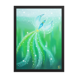 Bird of the Soul #21 - Energy Art by Jisu Han - Framed Paper Print