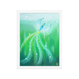 Bird of the Soul #21 - Energy Art by Jisu Han - Framed Paper Print