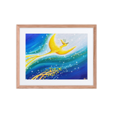 Bird of the Soul  #26-1 - Energy Art by Jisu Han - Framed Paper Print with Mat