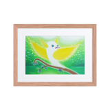 Bird of the Soul #11 - Energy Art by Jisu Han - Framed Paper Print with Mat