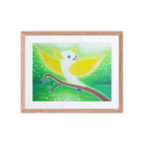 Bird of the Soul #11 - Energy Art by Jisu Han - Framed Paper Print with Mat