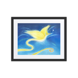 Bird of the Soul #12 - Energy Art by Jisu Han - Framed Paper Print with Mat