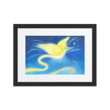 Bird of the Soul #12 - Energy Art by Jisu Han - Framed Paper Print with Mat