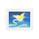 Bird of the Soul #12 - Energy Art by Jisu Han - Framed Paper Print with Mat