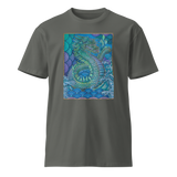 Blue Dragon - Energy Art by Matthew Smith - Unisex Premium T-Shirt - Dark