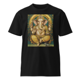 Golden Ganesh - Energy Art by Matthew Smith - Unisex Premium T-Shirt - Dark