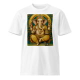 Golden Ganesh - Energy Art by Matthew Smith - Unisex Premium T-Shirt - Light