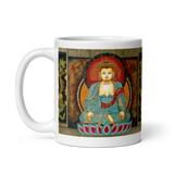 GATEWAY TO ENLIGHTENMENT White Glossy Ceramic Mug - Energy Art by Matthew Smith