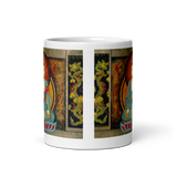 GATEWAY TO ENLIGHTENMENT White Glossy Ceramic Mug - Energy Art by Matthew Smith