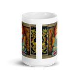 GATEWAY TO ENLIGHTENMENT White Glossy Ceramic Mug - Energy Art by Matthew Smith