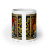 GATEWAY TO ENLIGHTENMENT White Glossy Ceramic Mug - Energy Art by Matthew Smith