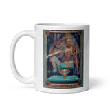 QUAN YIN DREAM White Glossy Ceramic Mug - Energy Art by Matthew Smith