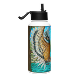 Guardians 2 - Energy Art by Matthew Smith - Stainless Steel Water Bottle with a Straw Lid