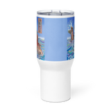 Flow of Grace - Energy Art by Matthew Smith - Travel Mug with a Handle